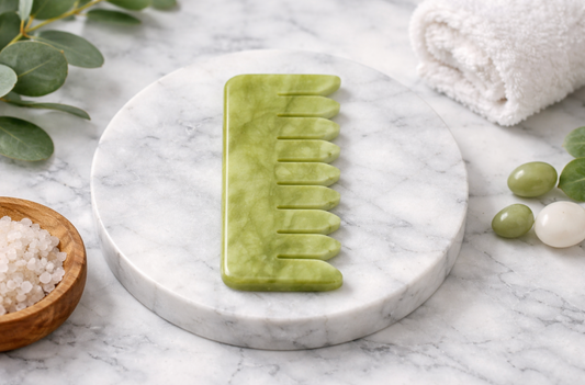 Pierre Gua Sha Emnolia ™ – Drainage & Éclat du Visage